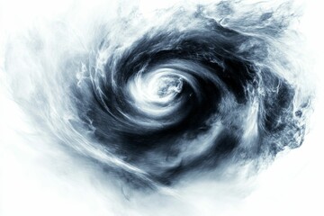 Fototapeta premium Abstract swirling gray and white smoke.