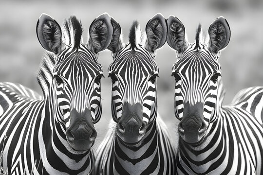 group of zebras