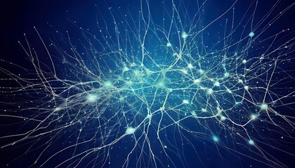 Digital background perfect for tech processes, neural networks, artificial intelligence. Generated image