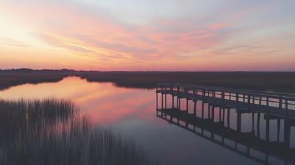 Fototapeta premium sunrise over the river