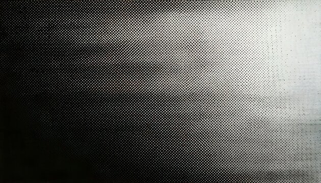 Abstract halftone with black and white gradient. Grunge texture for blend effect. Generated image