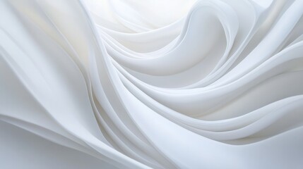 Obraz premium 3d wavy white smooth and wavy background