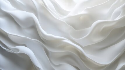 Obraz premium 3d wavy white smooth and wavy background