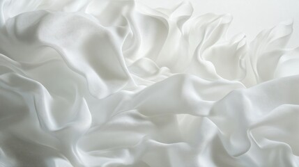 Obraz premium 3d wavy white smooth and wavy background