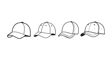 head cap icon vector illustration white background