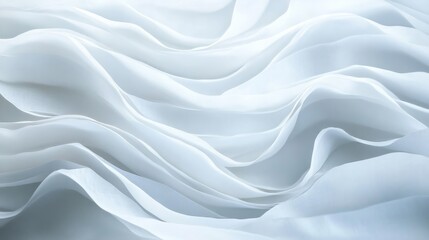 Obraz premium 3d wavy white smooth and wavy background