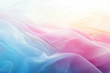 Obraz premium Soft, colorful fabric waves.