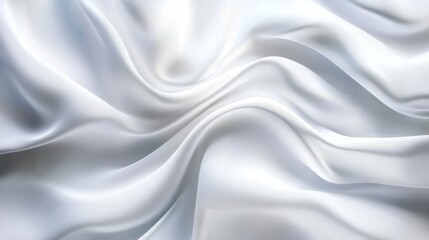 Obraz premium 3d wavy abstract white background