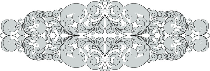 Fototapeta premium Sketch vector illustration silhouette design ornament decoration decoration accessories classic vintage ethnic traditional