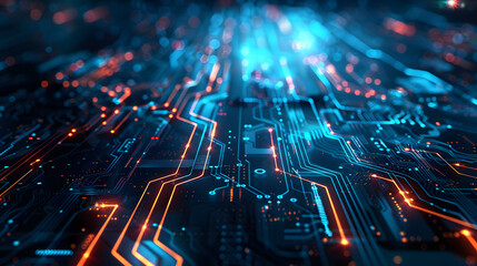 Abstract technology banner background