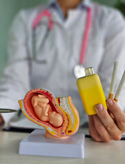 The harm of smoking and vaping and pregnancy, electronic cigarettes and vapes in the hands of a...