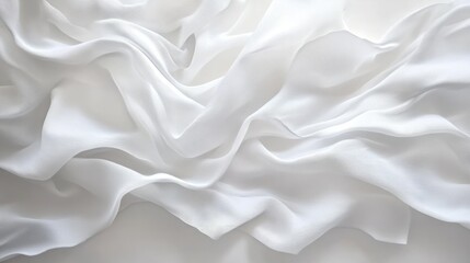 Fototapeta premium 3d abstract wavy white background. smooth wallpaper