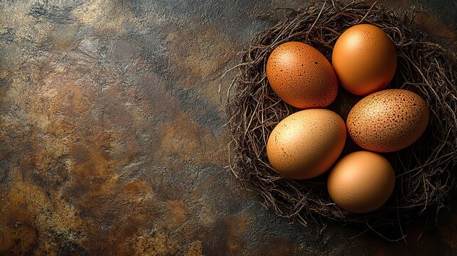 national egg day with copy space for text - Powered by Adobe