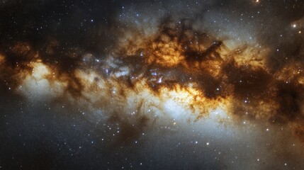 The deep, endless sky with dark tones representing the vastness of space, barely visible stars adding depth to the cosmic view."