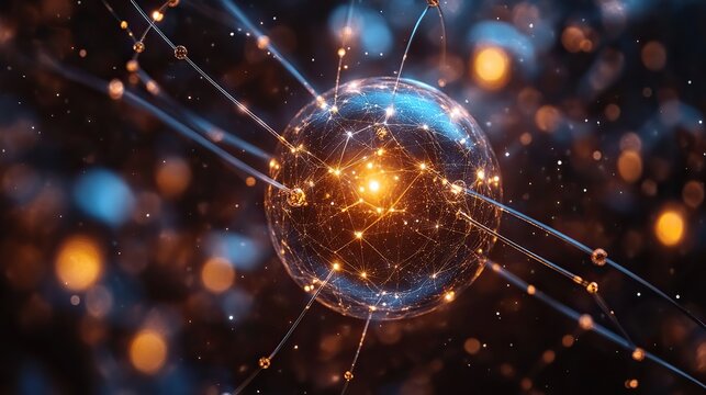 physics quantum and scientific background 3d rendering