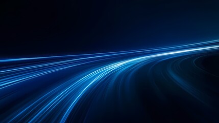 Digital technology Blue tunnel light poster background