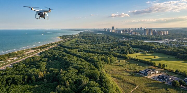 Aerial Drone Photography Capturing the Beauty of Nature and Urban Landscapes with Advanced Image Backtrace Technology for Enhanced Visual Storytelling and Analysis