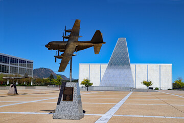Historical airplanes  that symbolize stories of  the service and sacrifice of generations of American Airmen. Located on The Honor Court, U.S. Air Force Academy just north of Colorado Springs.
