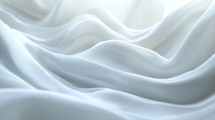 Obraz premium 3d abstract white wavy smooth background