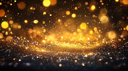 Obraz premium Blurred background with bokeh lights and glitters, Beautiful background bokeh blur