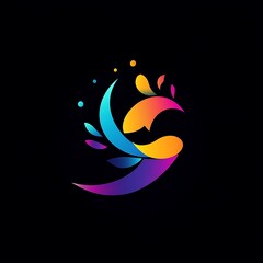 Modern abstract logo design ai generated