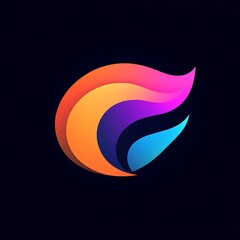 Obraz premium Modern abstract logo design ai generated