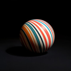 Obraz premium colorful ball, black background 