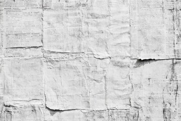 Obraz premium Background of textured white recycled craft paper featuring gray paper vintage pages and rough grunge art with blank space for text