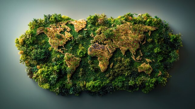 Explore the stunning biogeography map showcasing diverse ecosystems across continents