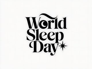 World Sleep Day with a stylized star design