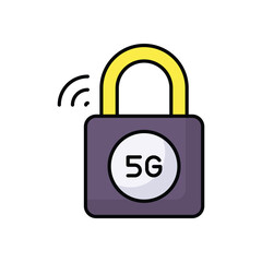 5g Security vector icon