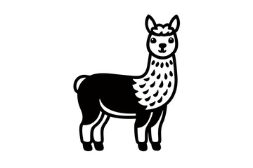 creative a cute animal  line art design vector silhouette with white backgroumd