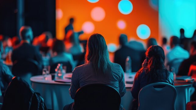 Professional gathering in a modern conference room