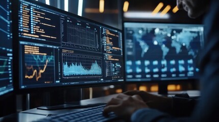 Artificial intelligence systems analyzing big data to automate processes and enhance efficiency