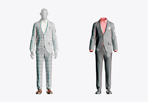 Men's Dress Suit Mockup