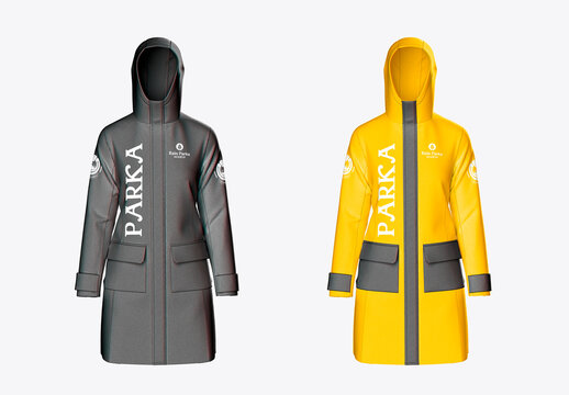 Rain Parka Mockup