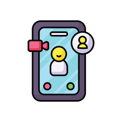 5g Video Call vector icon