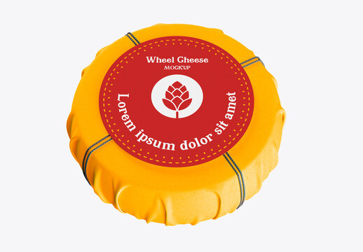 Wheel Cheese Mockup