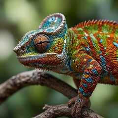 Obraz premium lizard on a tree