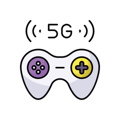 5g Gaming vector icon