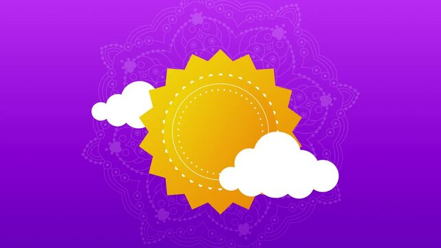 Makar Sankranti Festival Horisontal Background with Kites