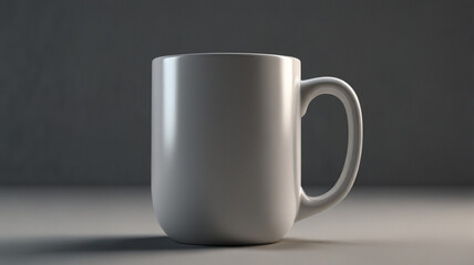 white cup on black background