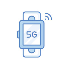 5g Smartwatch vector icon