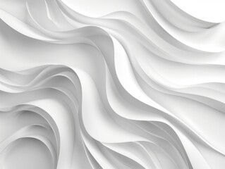 Obraz premium The image is a white background with a wave pattern. The waves are very long and curvy, creating a sense of movement and fluidity