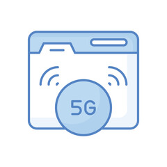 5g Website vector icon