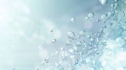 Winter Background with Frosty Branches and Frozen Bubble