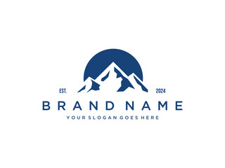 mountain logo design concept vector template