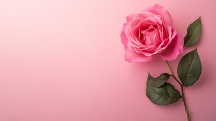 Solid rose pink background with a soft pastel hue