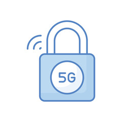 5g Security vector icon