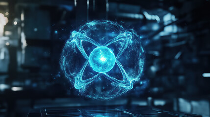 Nuclear Atom, Cyber Technology, cybersecurity